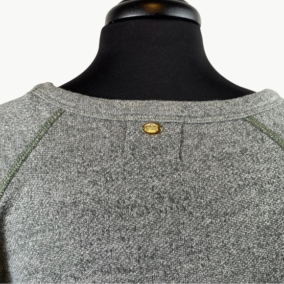 VINTAGE Y2K Juicy Couture Women’s Crop Raglan Terry Sweatshirt Sz Small, Green - Picture 3 of 9